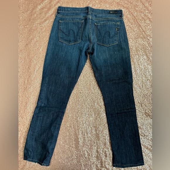 Citizens of Humanity Jeans Women's 28 Blue. Petite Dita Bootcut Dark Blue Denim - Picture 5 of 11